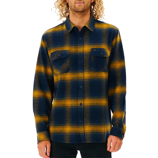 Rip Curl Count Long Sleeve Button-Up Flannel Shirt