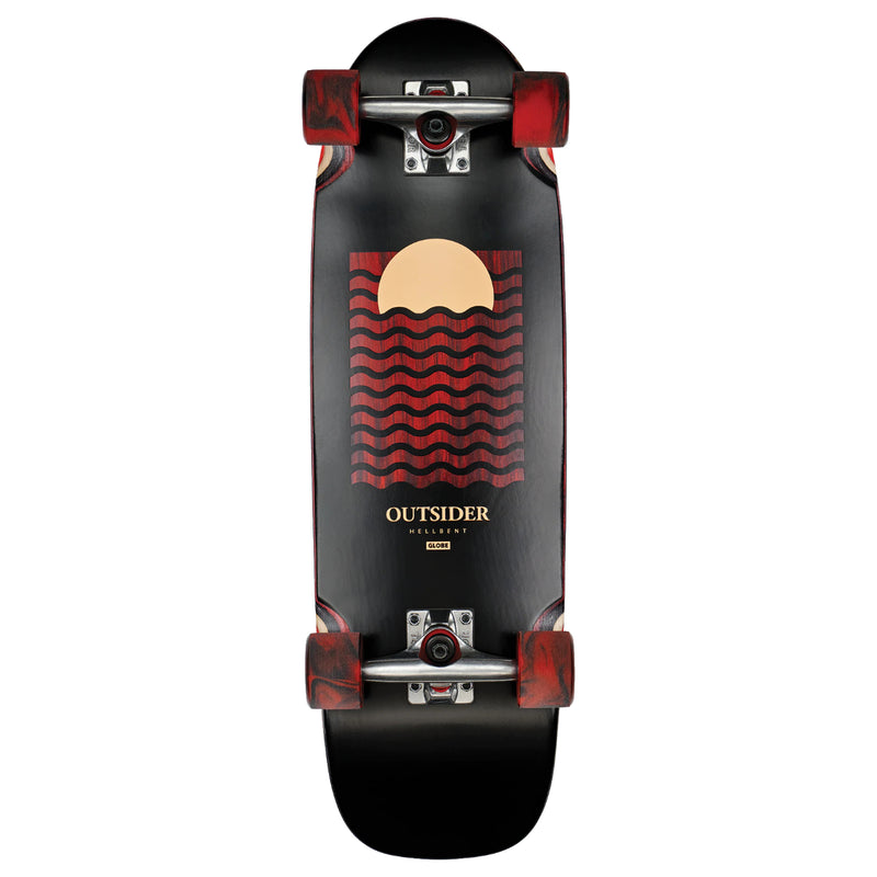 Load image into Gallery viewer, Globe Outsider Hellbent Red 27&quot; Skateboard Complete
