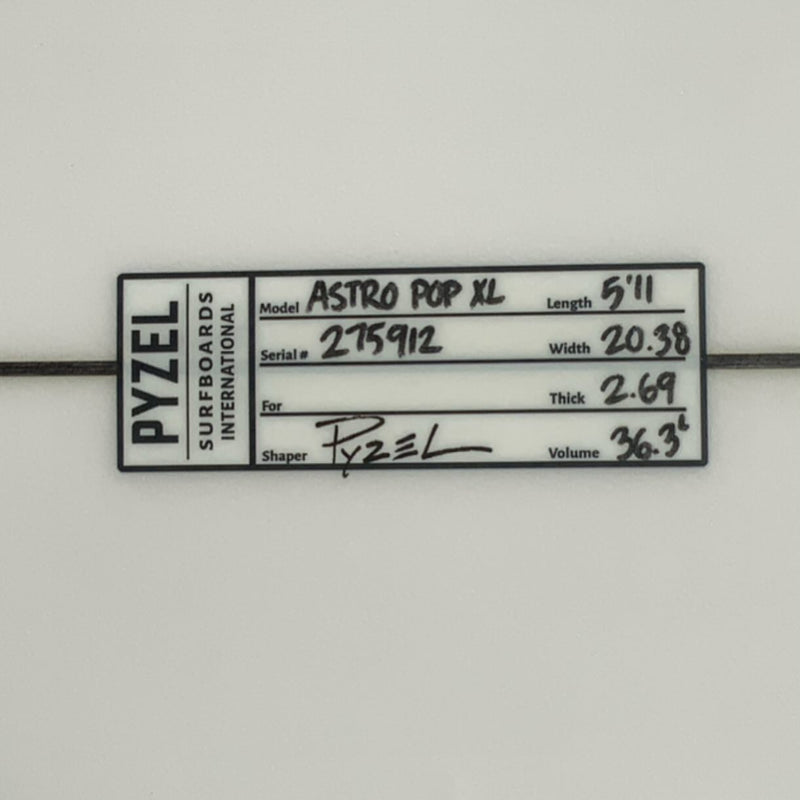 Load image into Gallery viewer, Pyzel Astro Pop 5'11 x 20 ⅜ x 2 11/16 Surfboard • USED