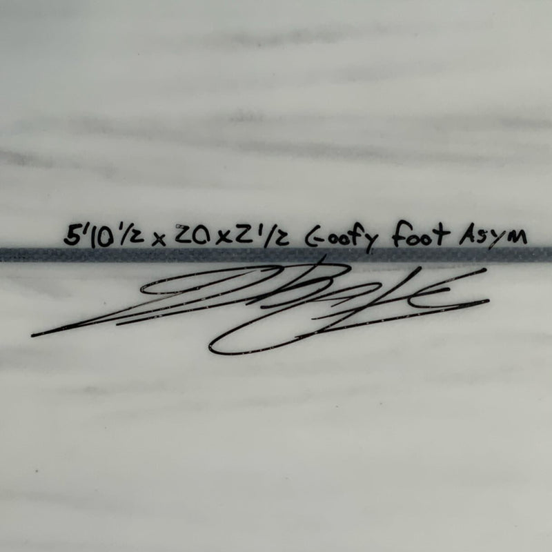 Load image into Gallery viewer, Pace Craft Asym (Goofy) 5'10 ½ x 20 x 2 ½ Surfboard • USED