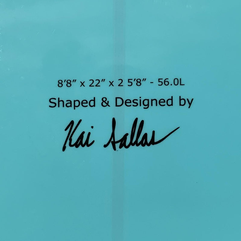 Load image into Gallery viewer, Kai Sallas Waikiki Thunderbolt Silver 8'8 x 22 x 2 ⅝ Surfboard • USED