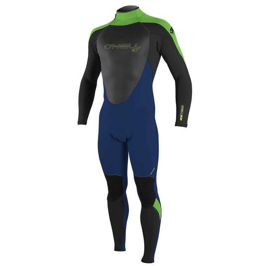 O'Neill Youth Epic 4/3 Back Zip Wetsuit - Navy/Black/DayGlo