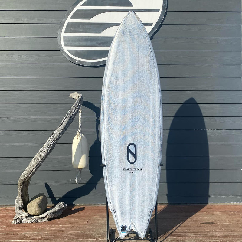 Load image into Gallery viewer, Slater Designs Great White Twin Volcanic 5'8 x 19 ⅜ x 2 ½ Surfboard • LIKE NEW