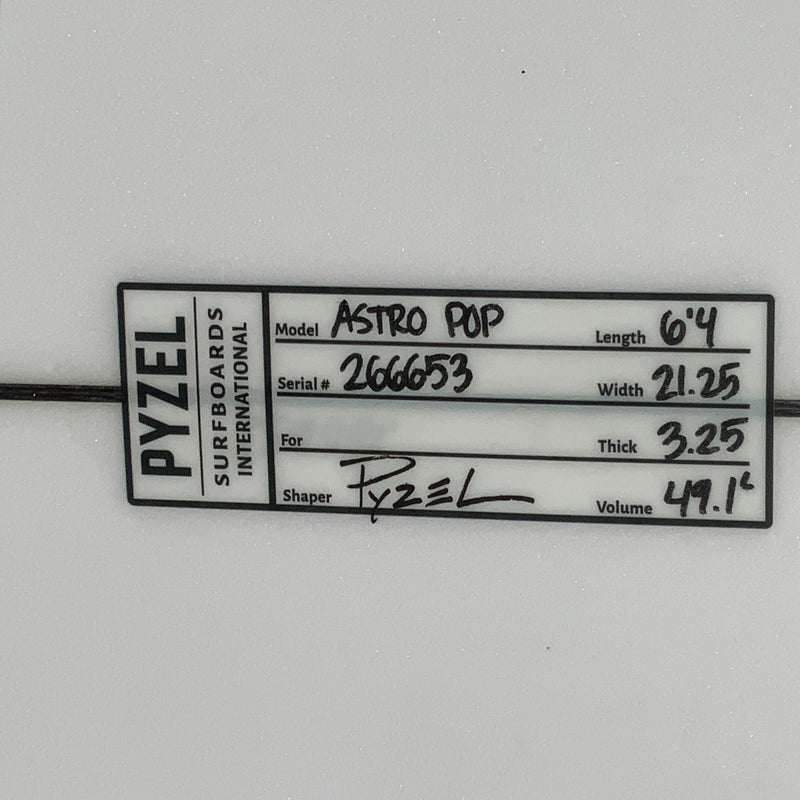 Load image into Gallery viewer, Pyzel Astro Pop 6'4 × 21 ¼ × 3 ¼ Surfboard • USED 4