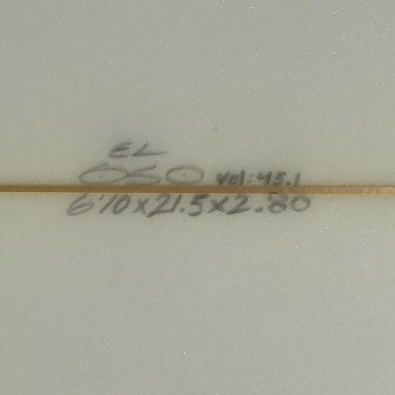 Load image into Gallery viewer, El Oso Custom 6'10 x 21 ½ x 2 ⅘ Surfboard • USED