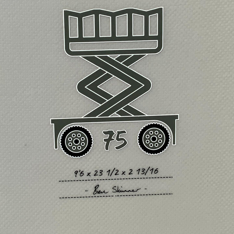 Load image into Gallery viewer, Skindog Cherry Picker Thunderbolt Silver 9'6 x 23 ½ x 2 13/15 Surfboard • USED