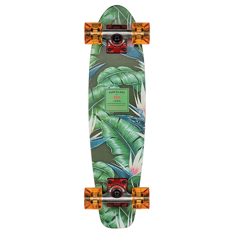 Load image into Gallery viewer, Globe Surf Glass Waikiki Black 24&quot; Skateboard Complete
