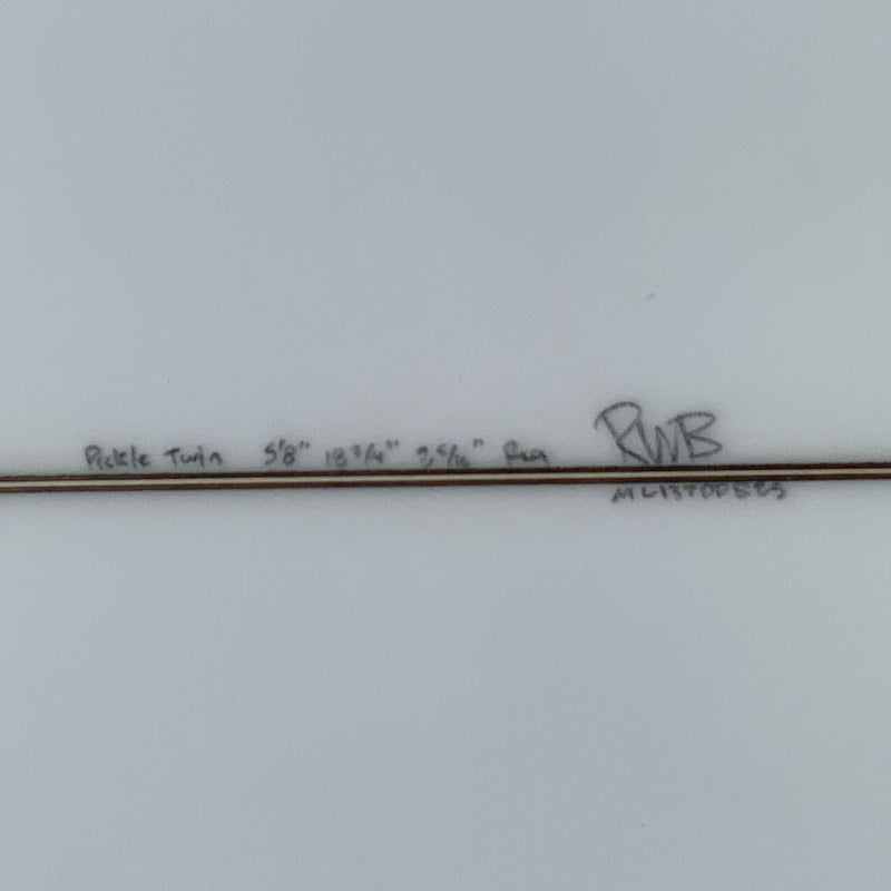Load image into Gallery viewer, Ryan Burch Pickle Fork Asym 5'8 × 18 ¾ × 2 5/16 Surfboard • USED