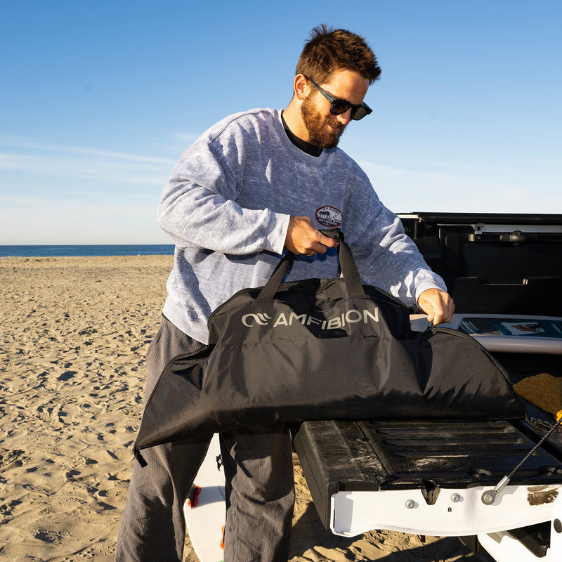 Load image into Gallery viewer, AMFIBION Stowaway 2-in-1 Changing Mat to Duffel Surf Bag