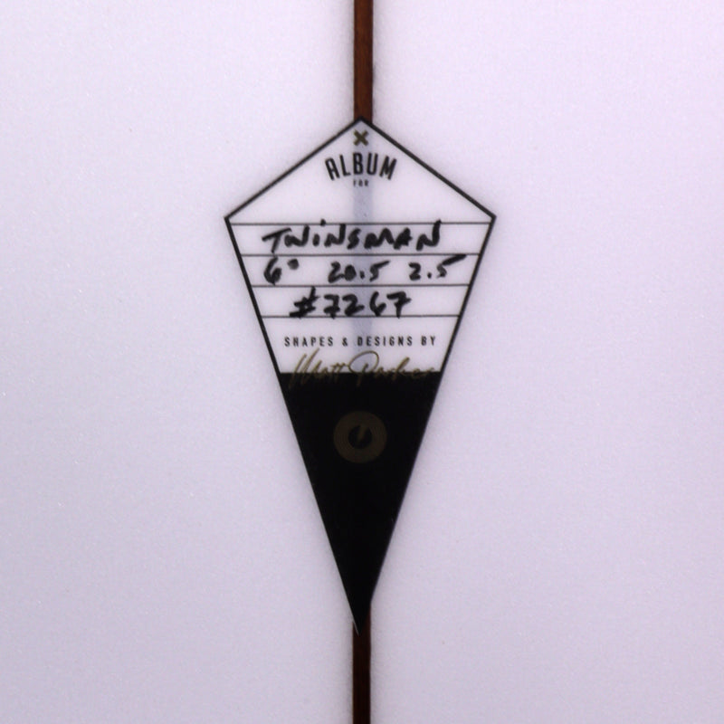 Load image into Gallery viewer, Album Surf Twinsman 6'1 x 21 x 2 ⅝ Surfboard - Clear • BLEMISH