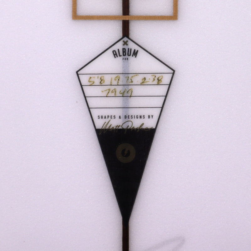 Load image into Gallery viewer, Album Surf Twinsman 5'8 x 19 ¾ x 2 ⅜ Surfboard - Clear