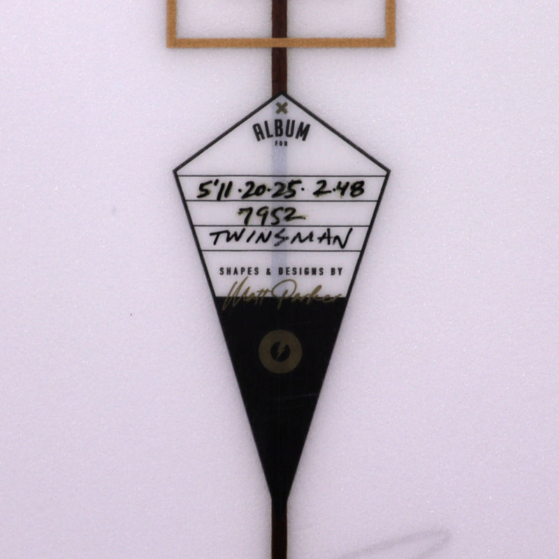 Load image into Gallery viewer, Album Surf Twinsman 5'11 x 20 ¼ x 2.48 Surfboard - Clear • DAMAGED