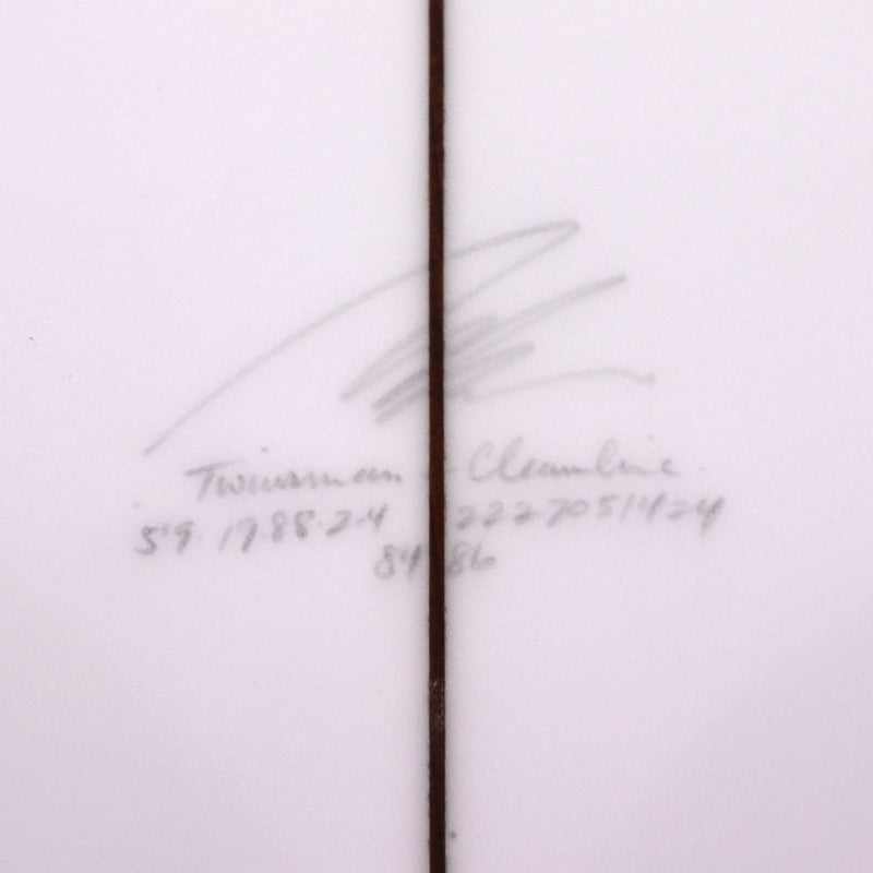Load image into Gallery viewer, Album Surf Twinsman 5'9 × 19 ⅞ × 2 ⅖ Surfboard - Clear 4