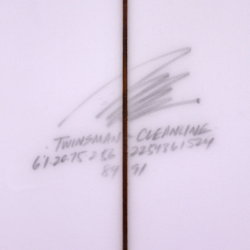 Load image into Gallery viewer, Album Surf Twinsman 6'1 x 20 ¾ x 2 9/16 Surfboard - Clear