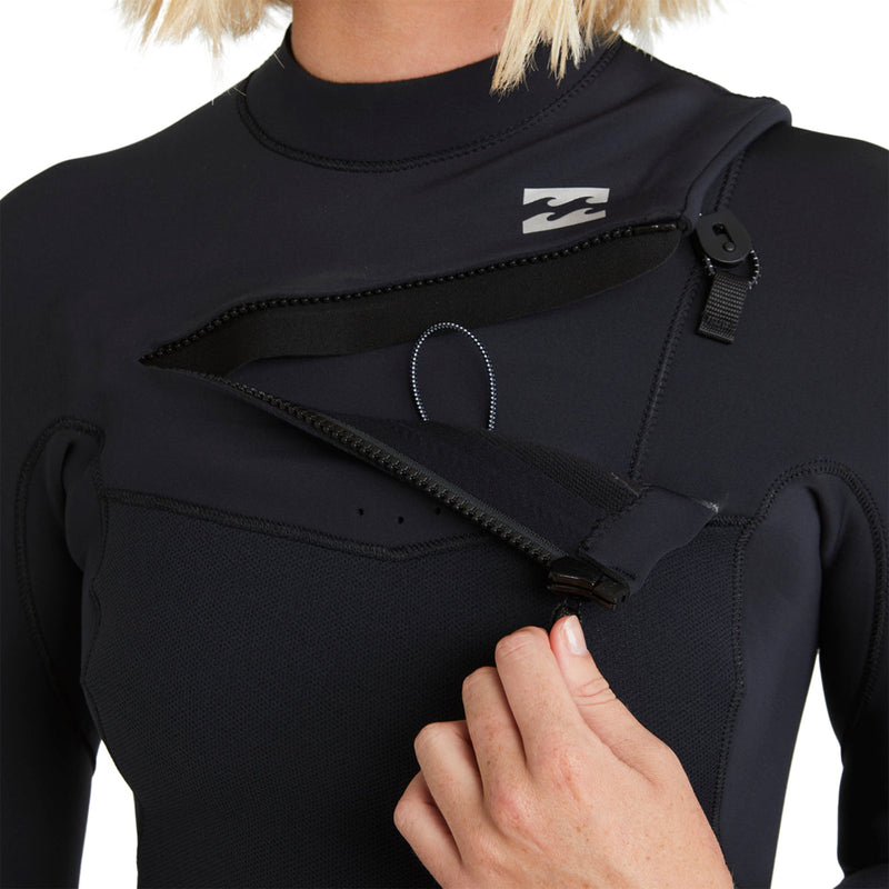 Load image into Gallery viewer, Billabong Women's Furnace Natural Upcycler 4/3 Chest-Zip Wetsuit