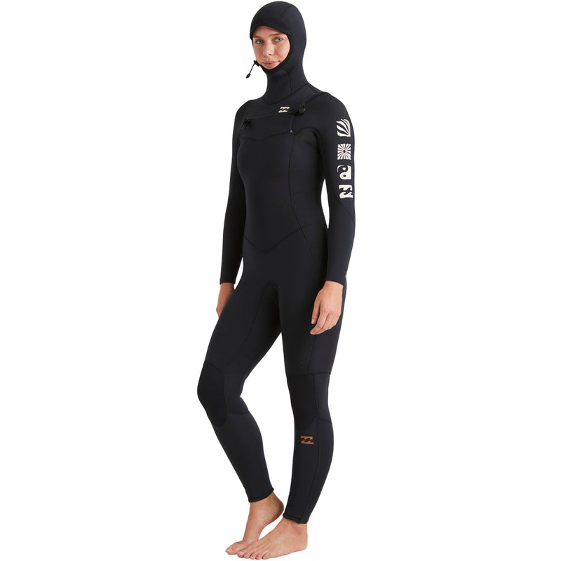 Load image into Gallery viewer, Billabong Women's Synergy Natural Upcycler 5/4 Hooded Chest-Zip Wetsuit