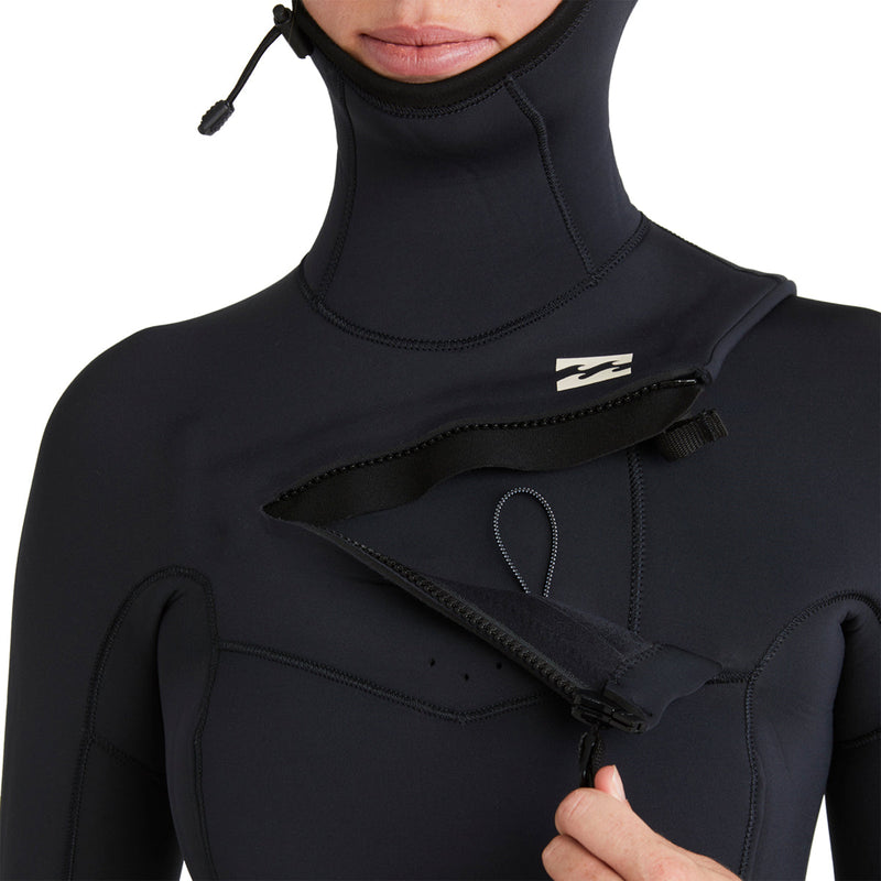 Load image into Gallery viewer, Billabong Women's Synergy Natural Upcycler 5/4 Hooded Chest-Zip Wetsuit