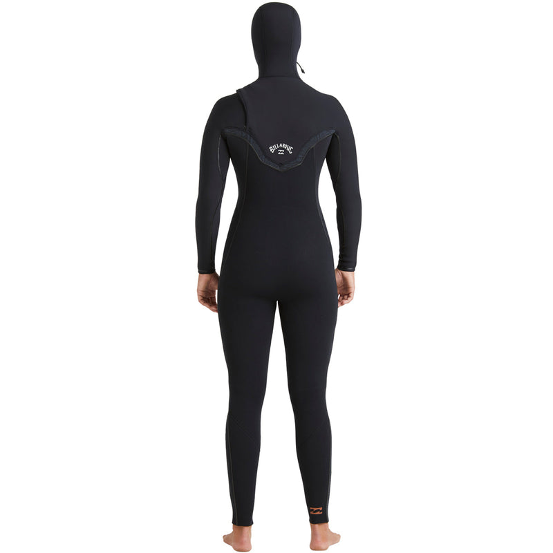 Load image into Gallery viewer, Billabong Women's Furnace Natural Upcycler 5/4 Hooded Chest-Zip Wetsuit