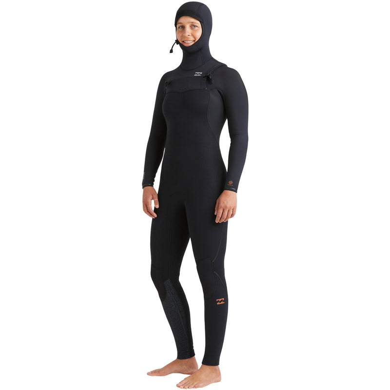 Load image into Gallery viewer, Billabong Women's Furnace Natural Upcycler 5/4 Hooded Chest-Zip Wetsuit