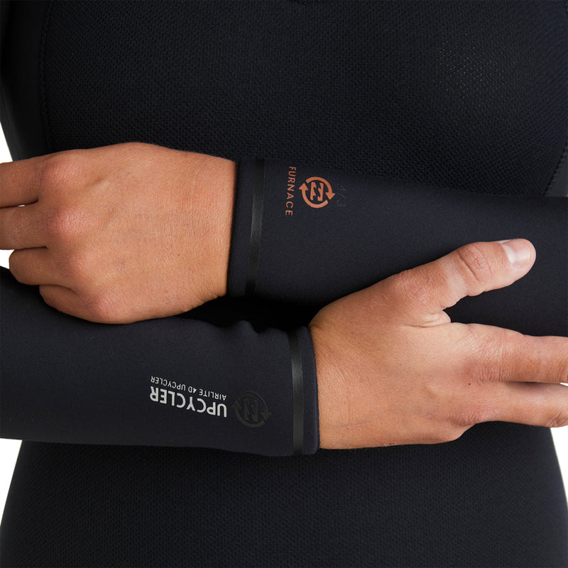 Load image into Gallery viewer, Billabong Women's Furnace Natural Upcycler 5/4 Hooded Chest-Zip Wetsuit