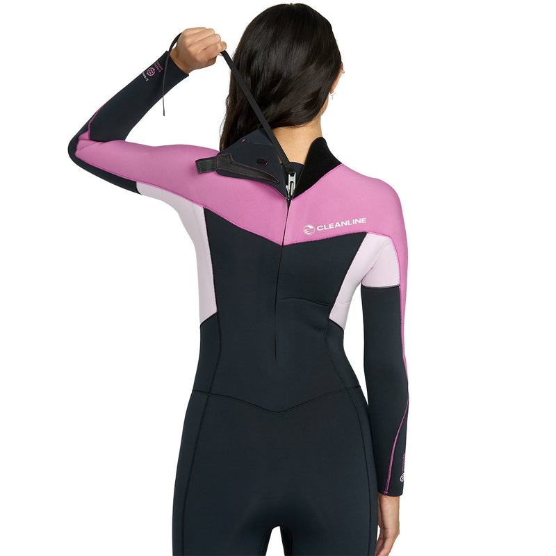 Load image into Gallery viewer, Billabong Women's Cleanline Synergy Natural Upcycler 5/4 Back-Zip Wetsuit