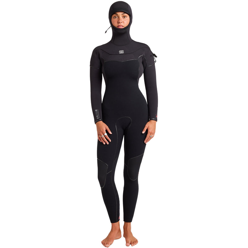 Load image into Gallery viewer, Billabong Women's Furnace Ultra 4/3 Hooded Gullwing Chest-Zip Wetsuit