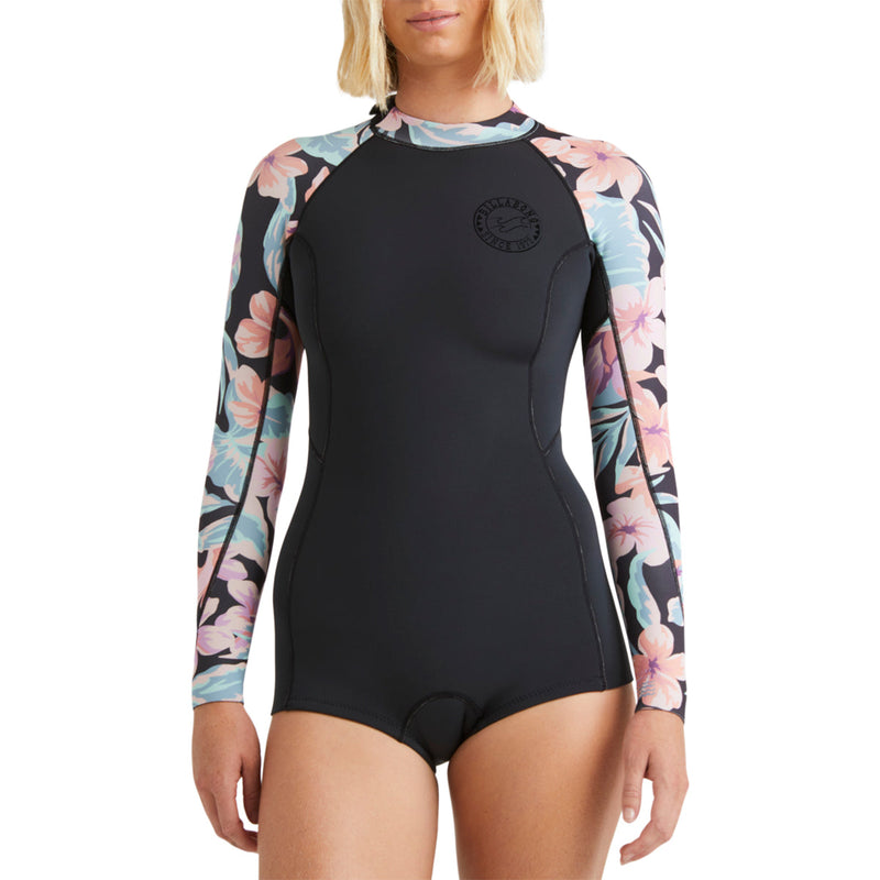 Load image into Gallery viewer, Billabong Women's Spring Fever Natural Upcycler 2/2 Long Sleeve Back-Zip Spring Wetsuit