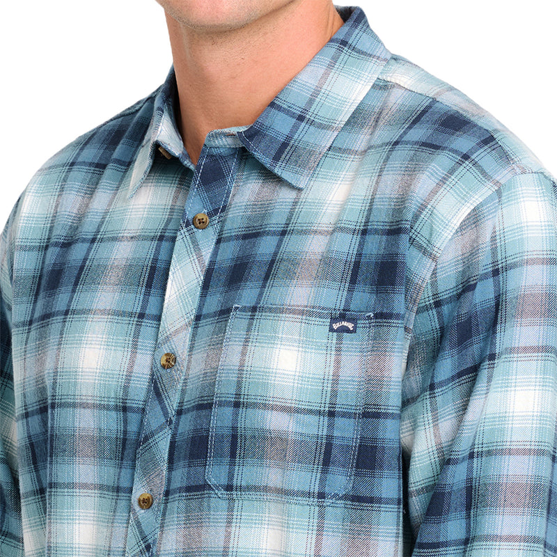 Load image into Gallery viewer, Billabong Coastline Long Sleeve Button-Up Flannel Shirt