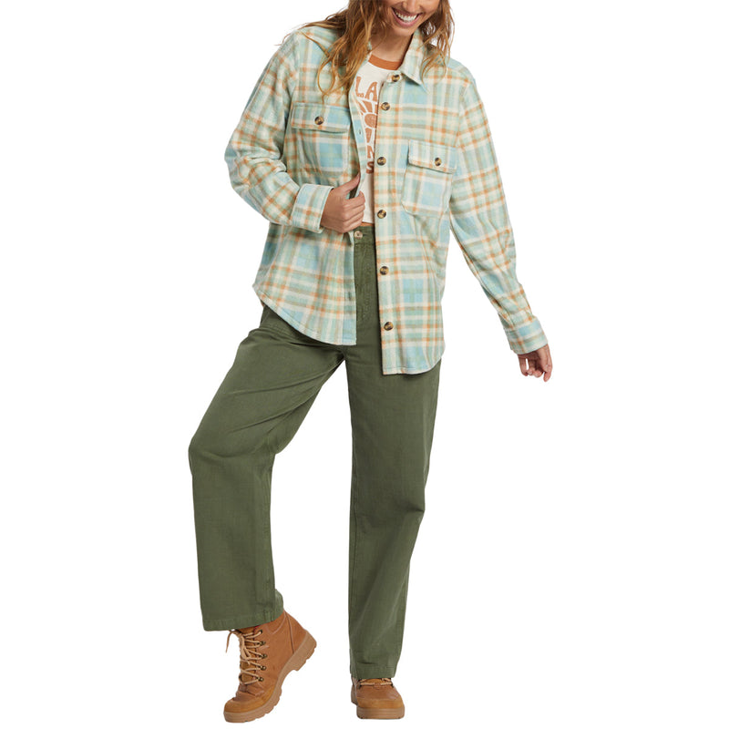 Load image into Gallery viewer, Billabong Women's Forge Fleece Shacket Jacket 4