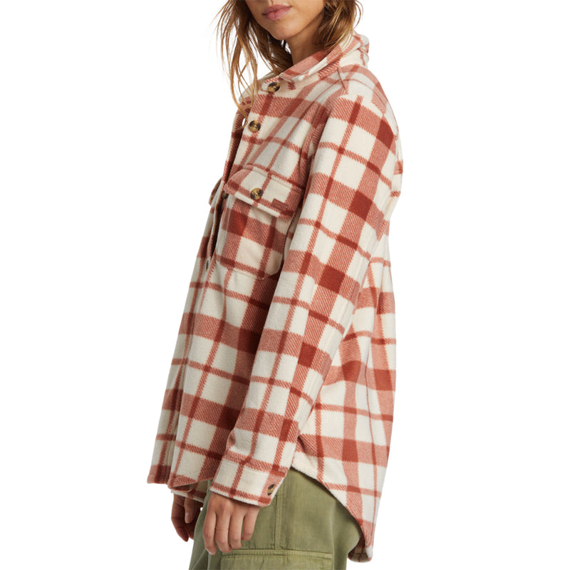 Load image into Gallery viewer, Billabong Women's Forge Fleece Shacket Jacket 11