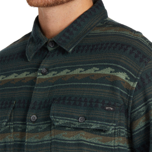 Billabong Offshore Jacquard Flannel Long Sleeve Shirt