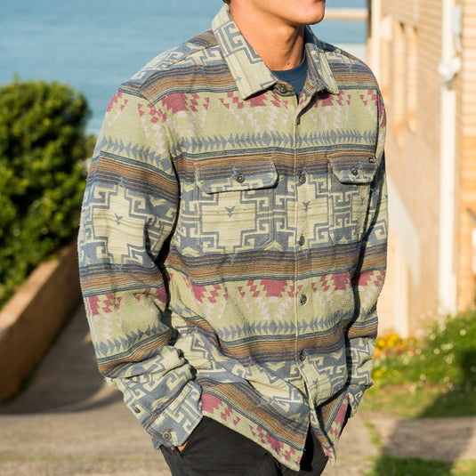 Billabong Offshore Jacquard Flannel Long Sleeve Shirt