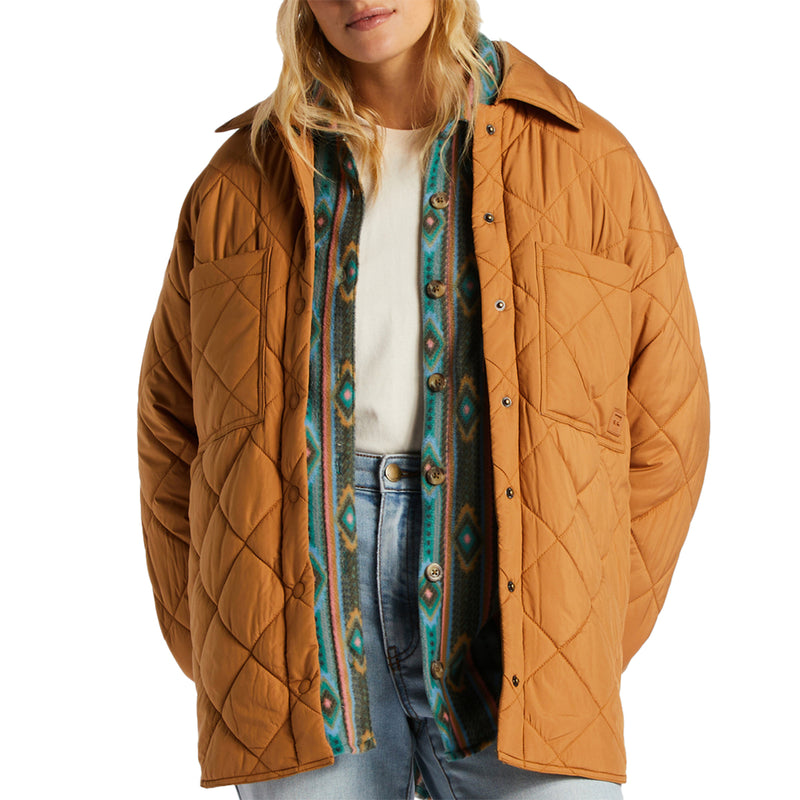 Load image into Gallery viewer, Billabong Women&#39;s Transport Shacket Snap Front Overshirt Jacket
