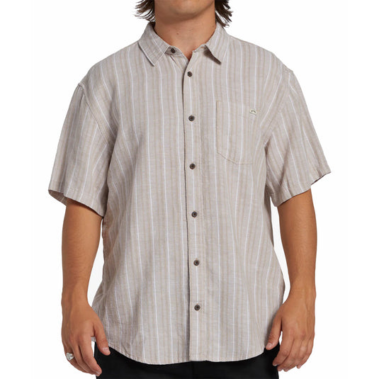 Billabong All Day Stripe Short Sleeve Button-Up Shirt