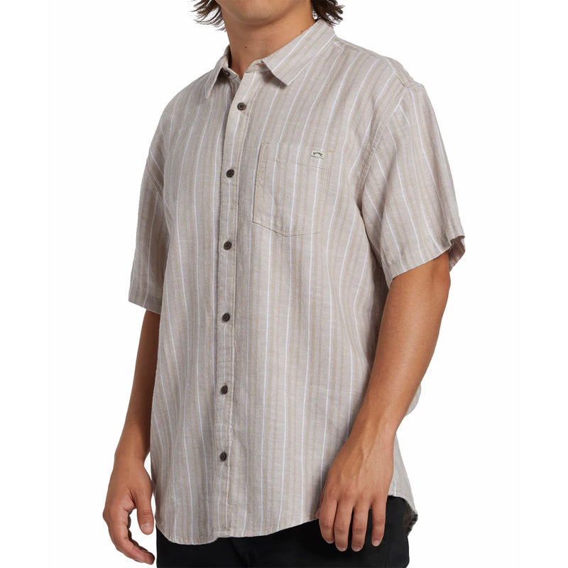 Load image into Gallery viewer, Billabong All Day Stripe Short Sleeve Button-Up Shirt

