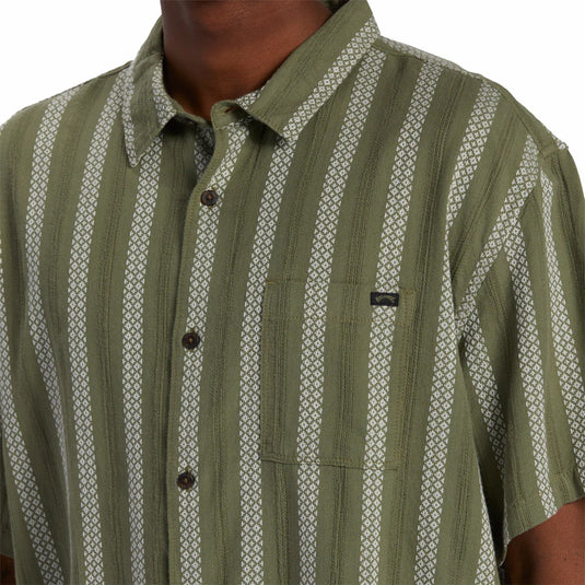 Billabong Sundays Jacquard Short Sleeve Button-Up Shirt