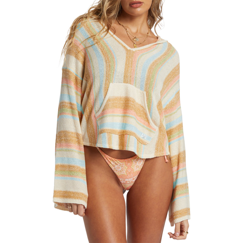 Load image into Gallery viewer, Billabong Women&#39;s Baja Beach Hooded Pullover Sweater
