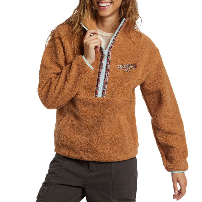 Load image into Gallery viewer, Billabong Women's Horizon Half-Zip Fleece Pullover Sweatshirt 1