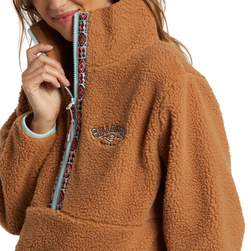 Load image into Gallery viewer, Billabong Women's Horizon Half-Zip Fleece Pullover Sweatshirt 4