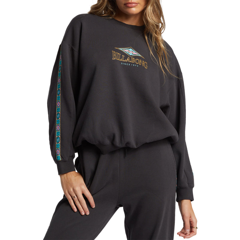 Load image into Gallery viewer, Billabong Women's Swipe Right Kendal Crew Sweatshirt 1