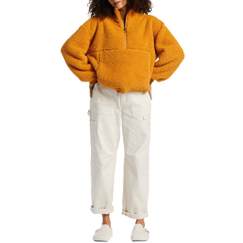 Load image into Gallery viewer, Billabong Women&#39;s Time Off Half-Zip Fleece Pullover Sweatshirt
