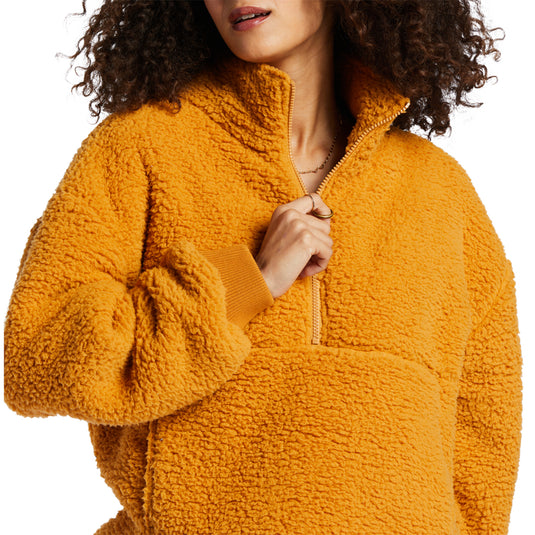 Billabong Women's Time Off Half-Zip Fleece Pullover Sweatshirt