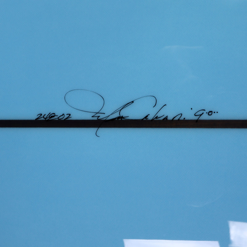 Load image into Gallery viewer, Bing The Majestic 9'0 × 22 ½ × 2 ⅞ Surfboard - Trans Blue