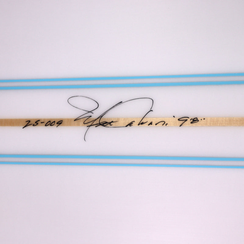 Load image into Gallery viewer, Cleanline Noserider 9'8 x 23 ⅜ x 3 ¼ Surfboard - Blue Pinlines