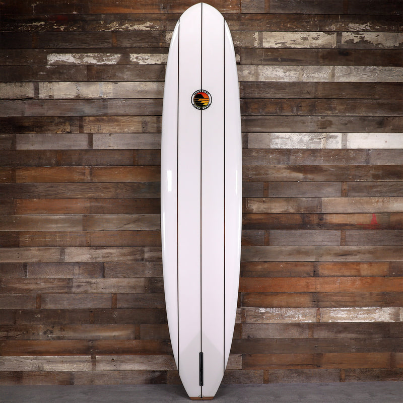 Load image into Gallery viewer, Cleanline Speed Shape 10'0 x 23 ¾ x 3 ⅜ Surfboard - Black/Orange Fade Pinlines
