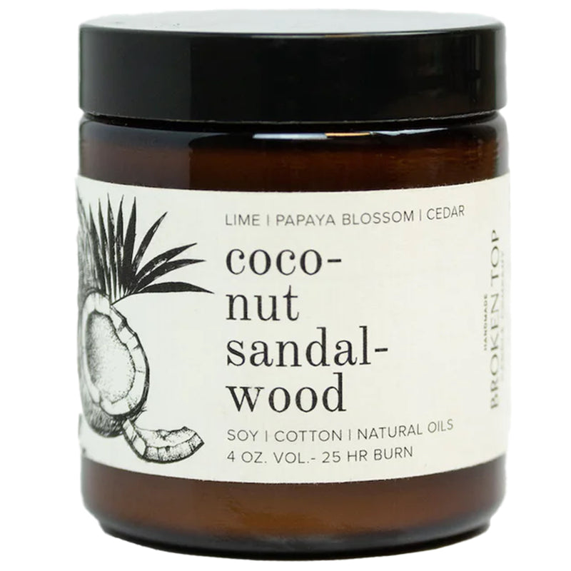 Load image into Gallery viewer, Broken Top Coconut Sandalwood Soy Candle - 4 oz.