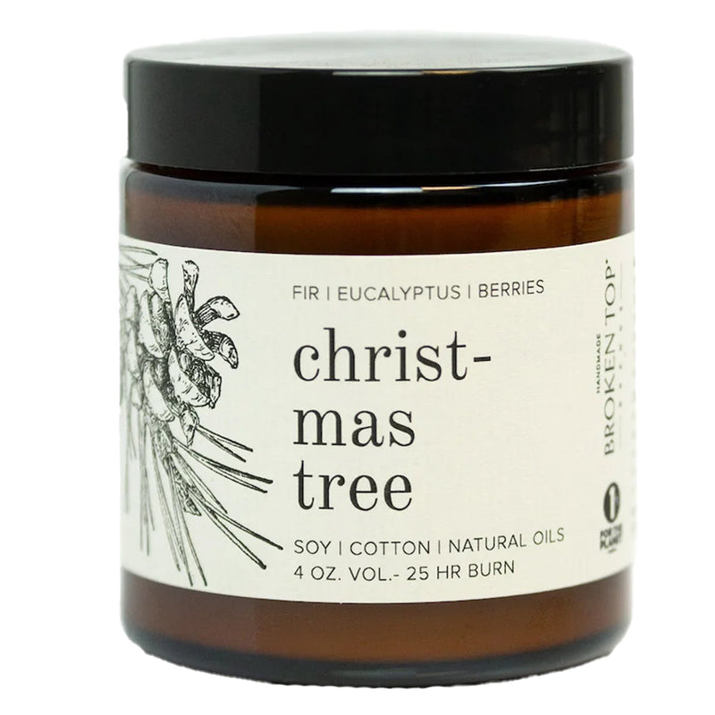 Load image into Gallery viewer, Broken Top Christmas Tree Soy Candle - 4 oz.