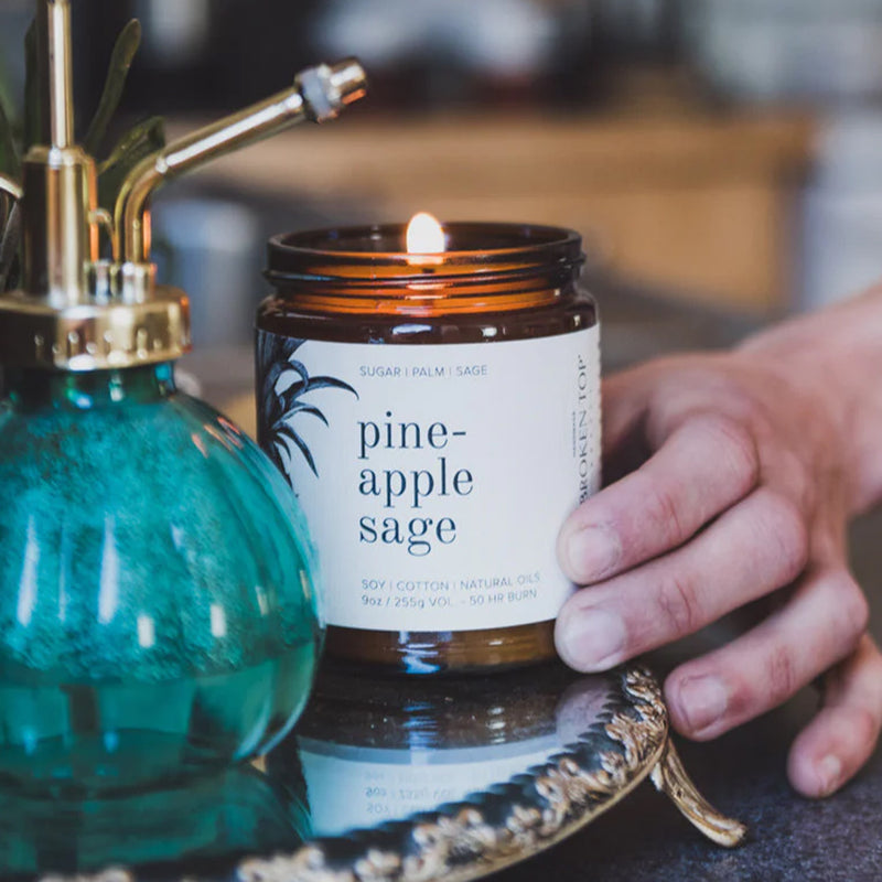 Load image into Gallery viewer, Broken Top Pineapple Sage Soy Candle - 4 oz.
