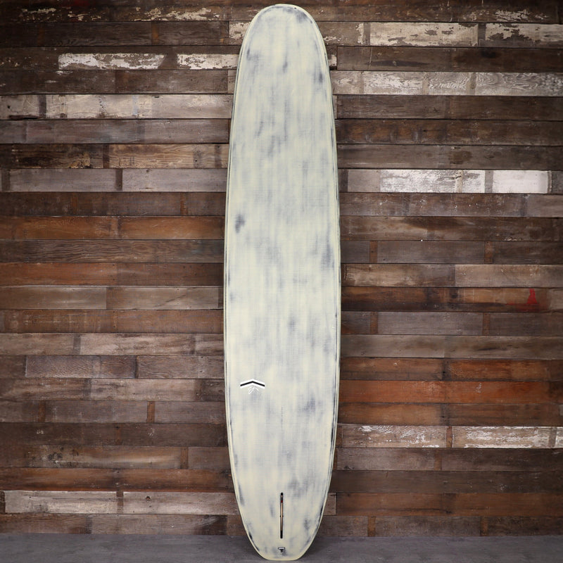 Load image into Gallery viewer, CJ Nelson Designs Slasher Low Pro Thunderbolt Black 9'6 x 23 ¼ x 3 ⅛ Surfboard - Tan/Brushed Carbon