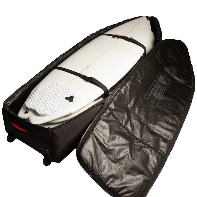 Load image into Gallery viewer, Channel Islands Traveler Wheeled Quad 3-4 Board Travel Surfboard Bag